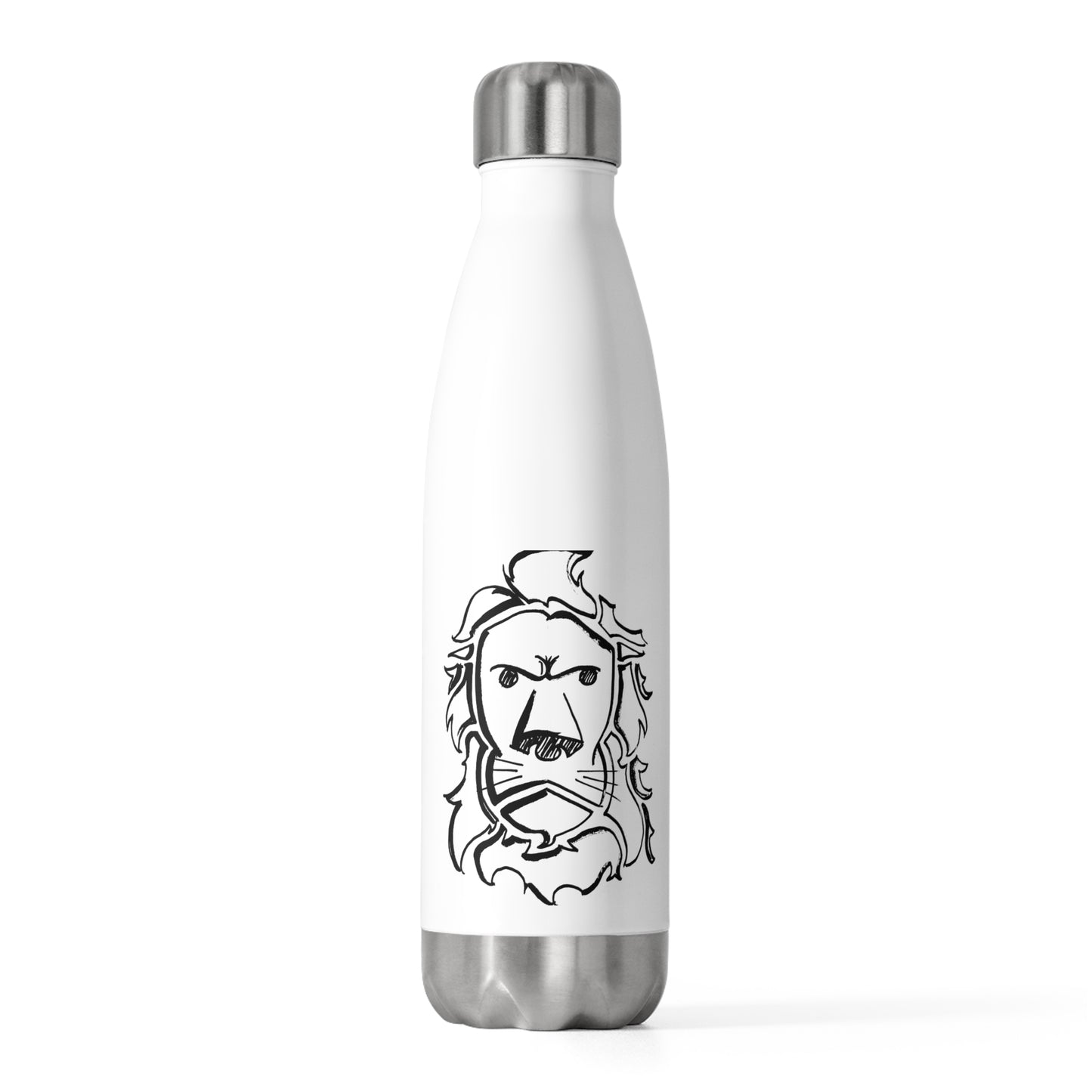 Lion Design 20oz Insulated Water Bottle - Perfect for Adventure Lovers