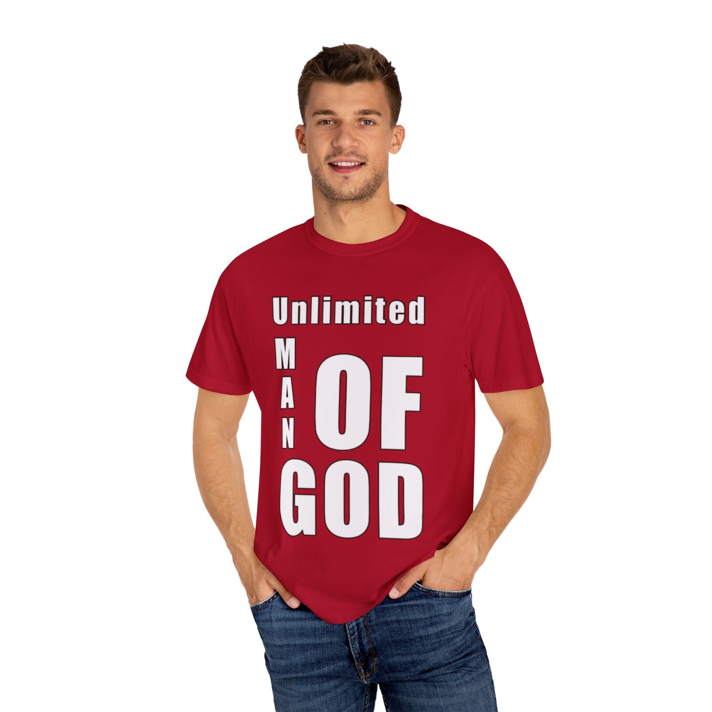 Unisex Garment-Dyed T-Shirt - Unlimited Man of God Tee