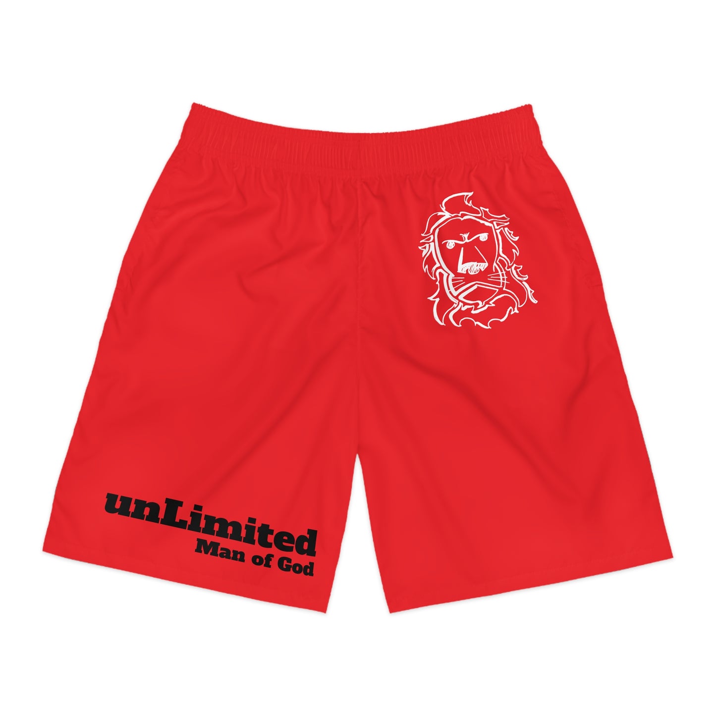 Men's AOP Jogger Shorts - Unlimited Man of God